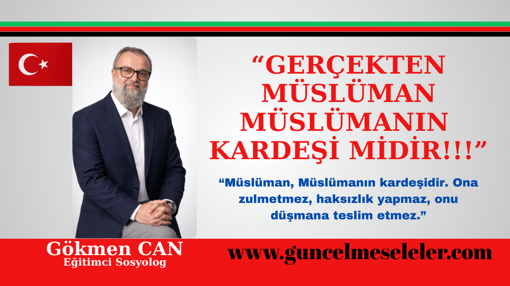 Son olarak da her bir Müslümanın şu soruyu kendisine sorması gerekir: “Ben gerçekten kardeşlik ahlakını yaşıyor muyum, yoksa sadece kardeşlik kelimesini mi kullanıyorum?” Çünkü toplumlar, büyük sözlerle değil, küçük ama samimi davranışlarla değişir. Eğer her Müslüman önce kendi ahlakını düzeltmeye çalışırsa, kardeşlik yeniden güven üreten bir değer haline gelebilir. Unutmamak gerekir ki kardeşlik, bir slogan değil; sabır, merhamet, adalet ve karakter isteyen büyük bir sorumluluktur. Bu sorumluluğu gerçekten üstlenen insanlar olduğu sürece, kardeşlik sadece kitaplarda yazan bir ideal olarak kalmayacak, hayatın içinde yeniden anlam kazanacaktır.